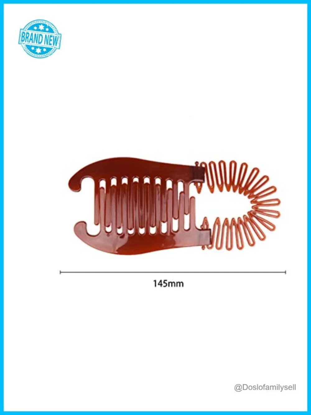 8 Pcs Flexible Interlocking Banana Clip Headband Set with Deep Teeth